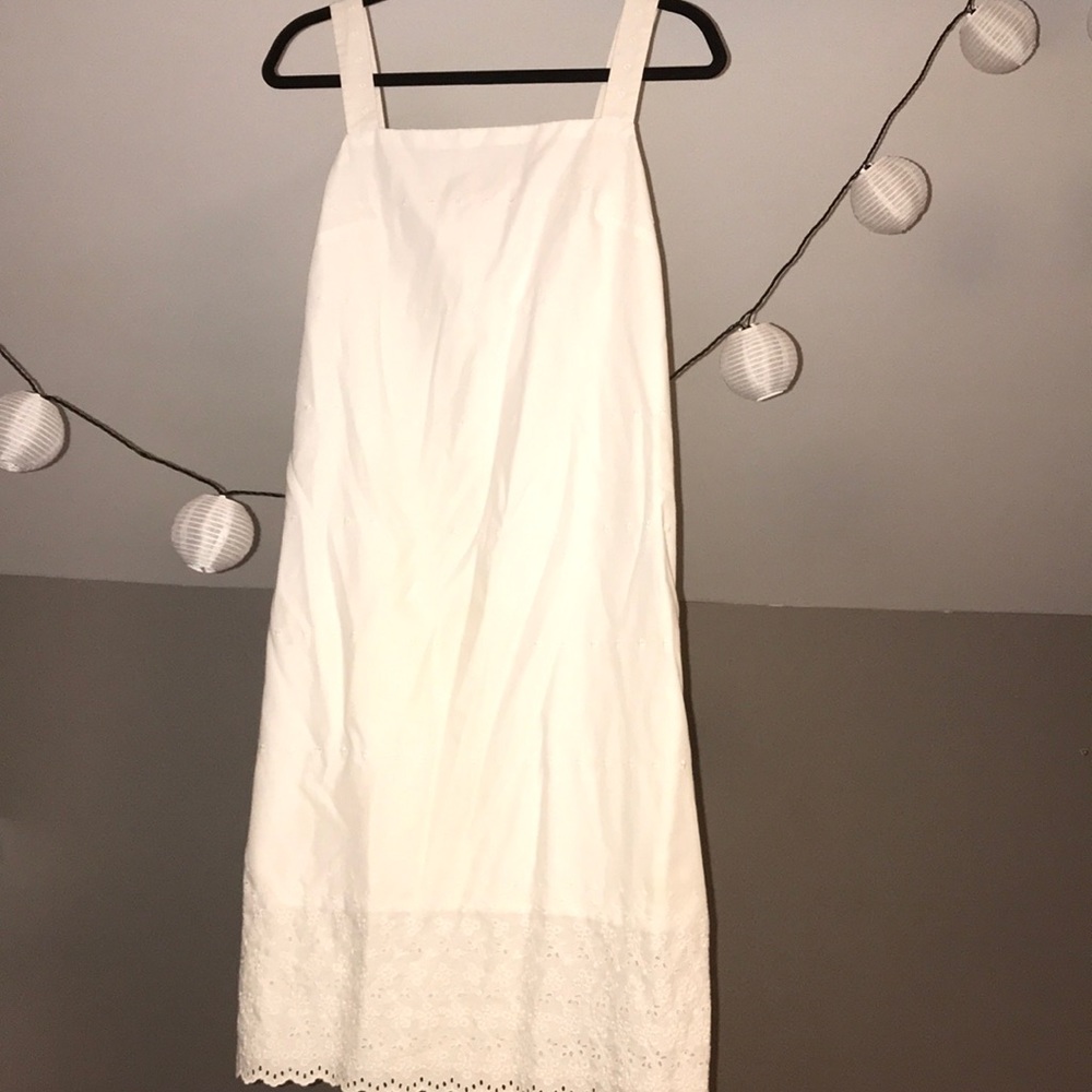White Knee-Length Sundress